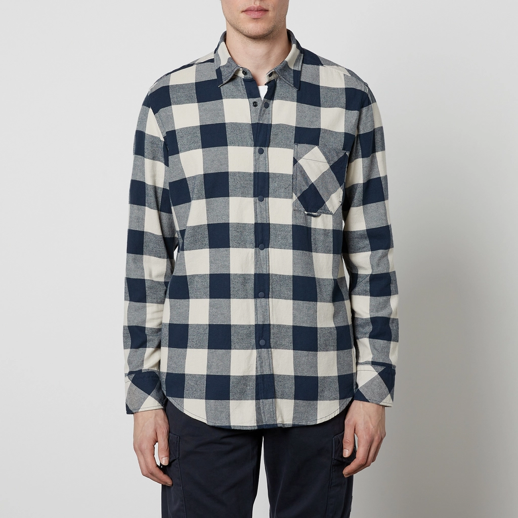 Hugo Boss Riou Checked Brushed Cotton Shirt - S